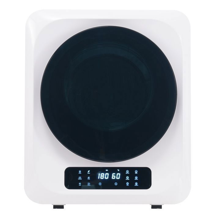Sèche linge à évacuation EdenDirect -3 kg 850 W -6 programmes 6 fonctions -Tambour en Acier Inoxydable -fixation murale -Blanc - Edendirect