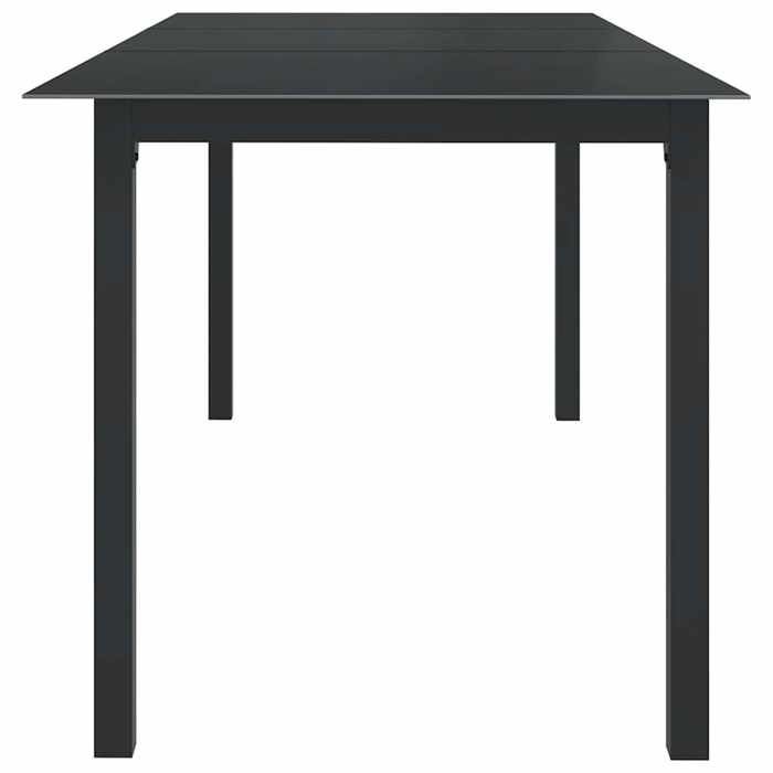 Table de jardin - vidaXL - Table extérieure - Aluminium - Noir - 190x90x74 cm 838mce20t
