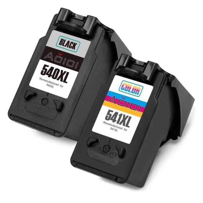 Cartouches Encre Compatibles Canon PG-540XL CL-541XL - Pour PIXMA MG3650 MG3550 MG4250 - Noir + Couleur