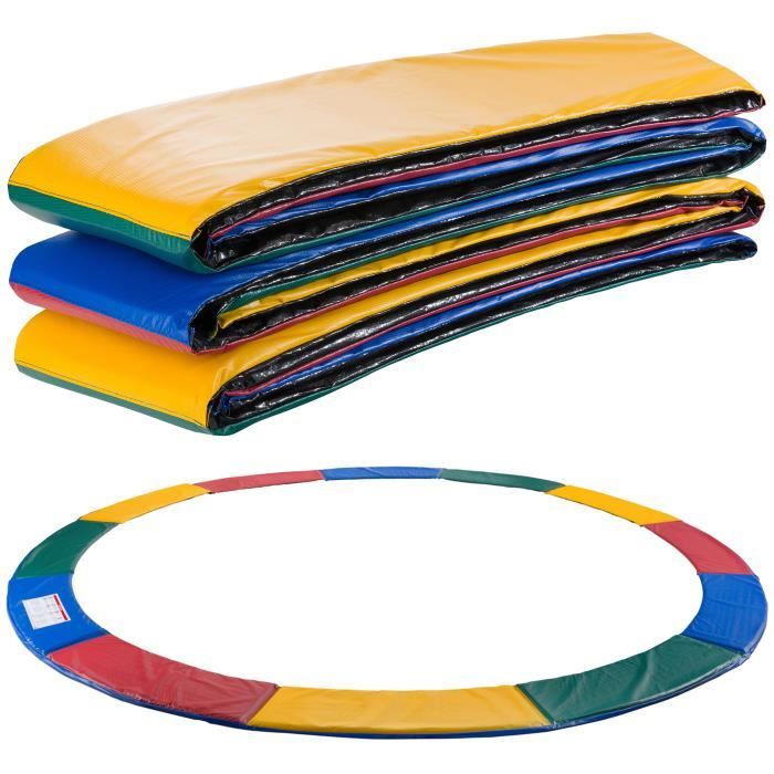 Arebos Coussin de protection des ressorts pour trampoline 427cm multicolore