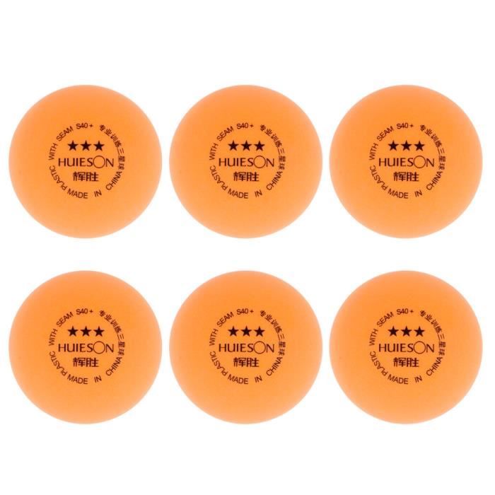 6Pcs/Set pingpong Formation Balle en plastique ABS Balle Balles de tennis de table de PingPong 