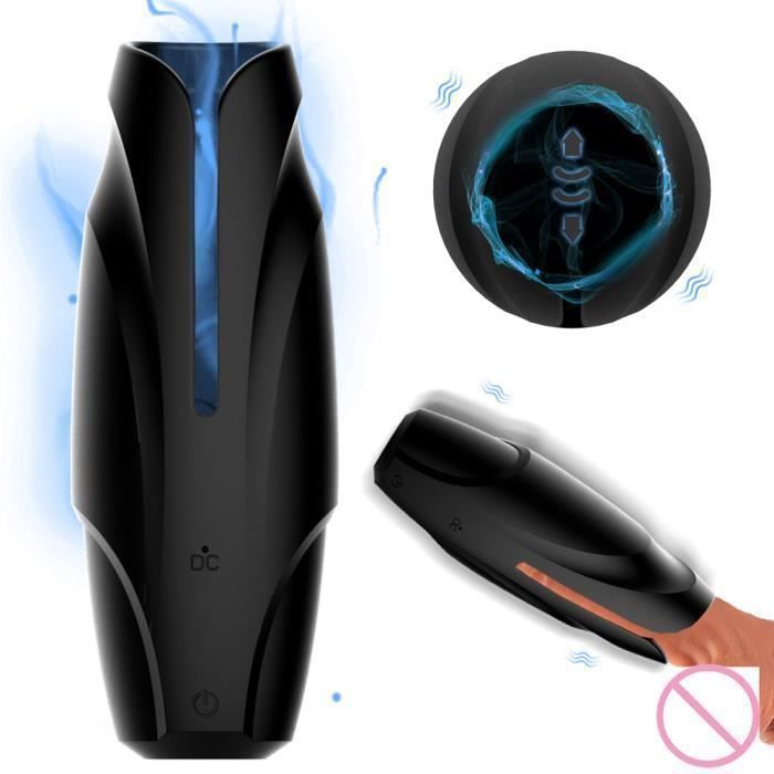 Vibromasseur Pénis Homme - Pompe à Vide Avec Vibration - Silicone Noir - Multi-Vitesses
