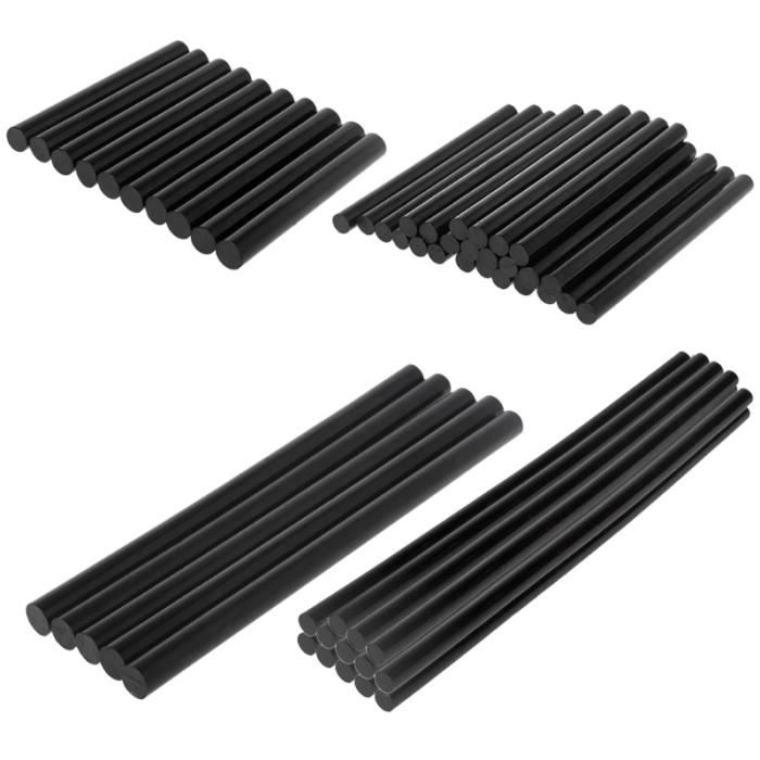 Lot De 10 Bâtons De Colle Thermofusible Noirs 11mm - Pour Pistolet à Colle électrique Standard
