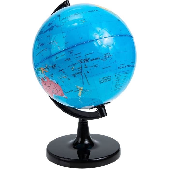Globe De Table Vintage Avec Base En Bois - Décor Nautique - Pour Pièces Ou Réparation