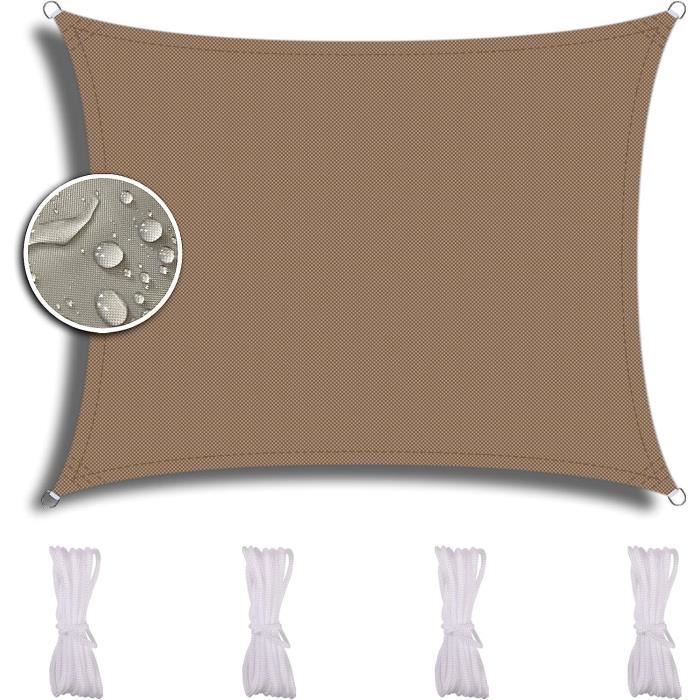 Volie D'Ombrage Carré 3.2 X 4.5 M Respirant Toile Ombrage