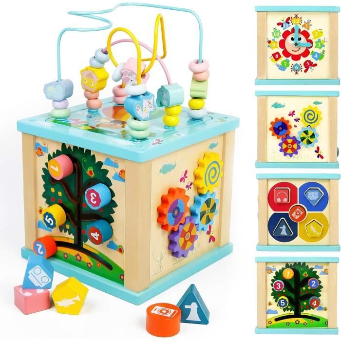 Jouets Montessori pour Bébé de 1 An, Jeu de Nuit, Motricité,  ApprentiCumbria Tactile, Cube Sensoriel - AliExpress