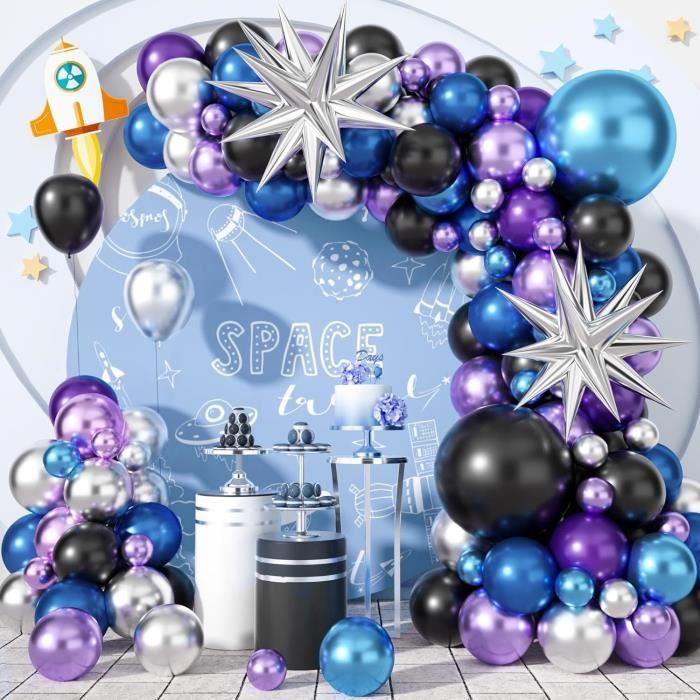 Set de 5 Ballons pour Fête d'anniversaire SPACE