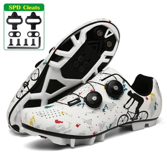 Chaussures De Vélo VTT Et Route Unisexe - Noir - Pointures Multiples - Neuves