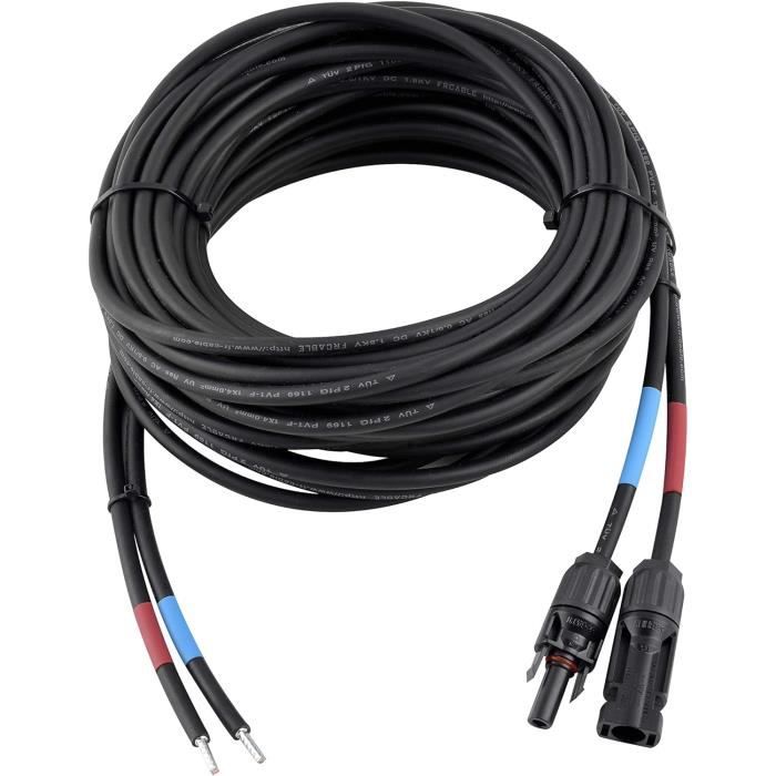 Câble De Raccordement Professionnel De 4mm² Entre Le Module Solaire Et Le Régulateur De Charge