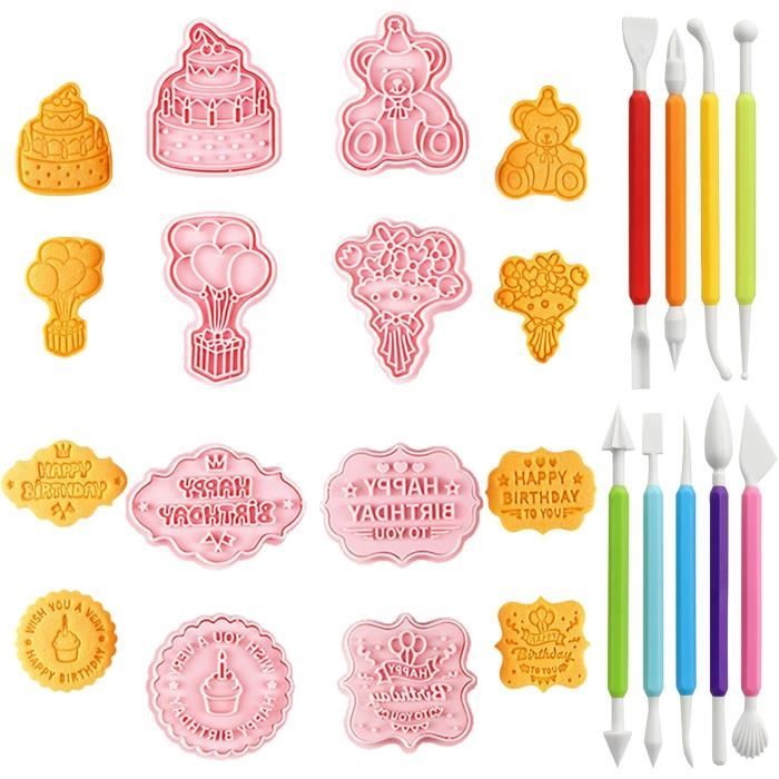 Lot De 8 Moules à Biscuits En Forme De Pat' Patrouille - Plastique Alimentaire 3D - Pour Biscuits, Fondant, Pâte à Modeler - Enfants Et Adultes