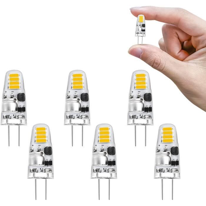 Ampoules LED G4 12V - 3W 4000K Blanc Naturel - Remplissage Halogène 20W - Sans Scintillement - Lot De 5
