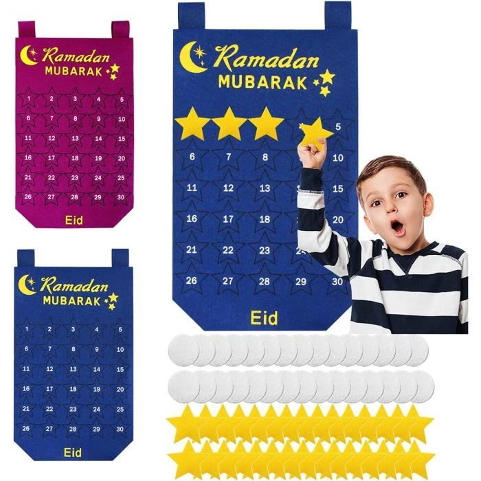 Calendrier De L'Avent Ramadan Pour Enfants - 30 Boîtes à Remplir - Carton épais - Décoration Fête Ramadan Et Aïd - 5