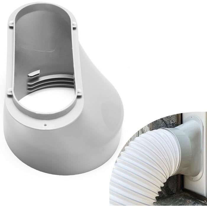 Adaptateur Tuyau Climatiseur Mobile - Diamètre 150 Mm, Rond Ou Rectangulaire, En Polypropylène, Installation Facile