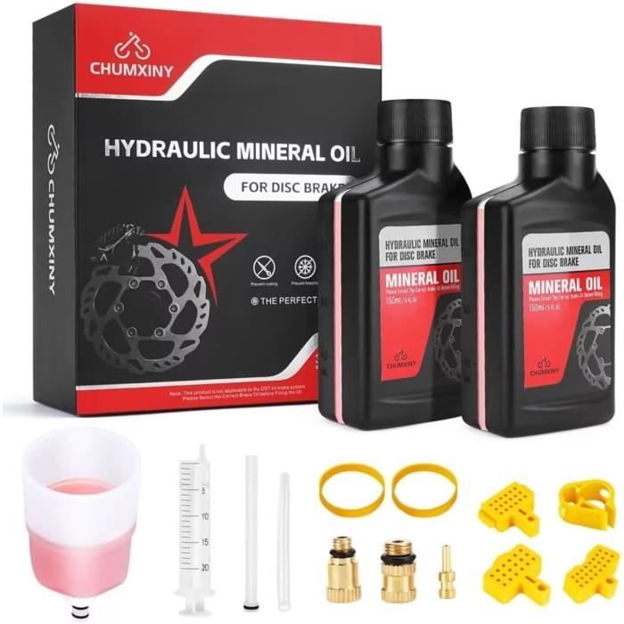 Kit de Purge de Frein - Shimano - 2 Bouteilles de 150ml - Compatible Freins à Disque - Instructions Incluses