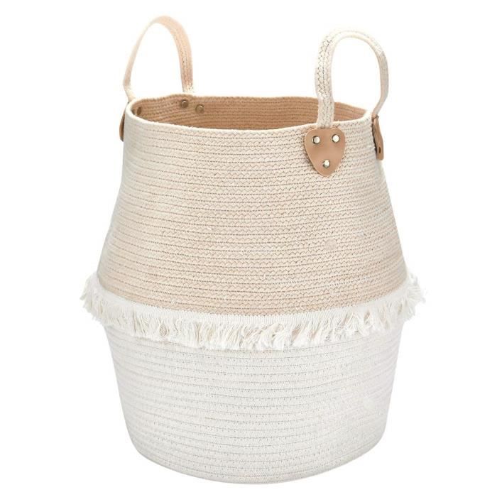 Beige Crème /& Rouge en coton à rayures sac à linge sac de rangement ou jouet sac