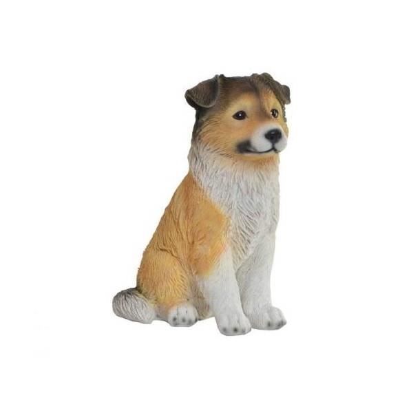 Figurine Statuette Chiot Colley 21 Cm Cdiscount Maison