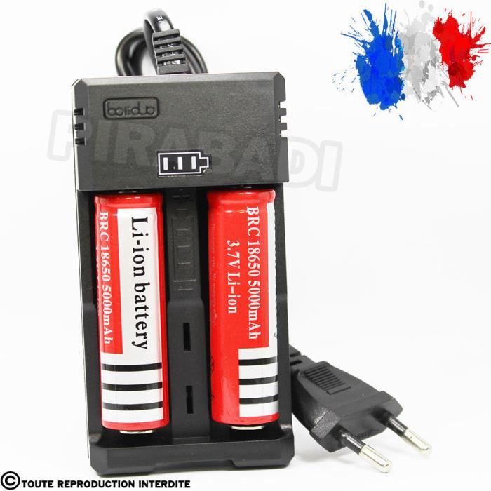 Quadruple Chargeur pour Batterie Accus Accu 3.7V Lithium (BMAX