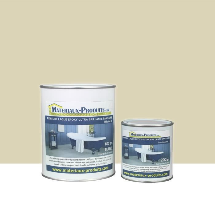 Peinture Laque Epoxy Ultra Brillante Salle de Bain Ivoire 1kg - Achat /  Vente peinture - vernis Peinture Laque Epoxy Ultra ... - Cdiscount