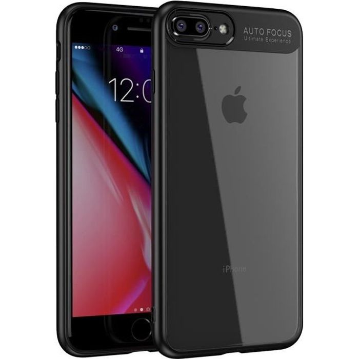 Coque iPhone 7 Plus (5,5') Luxe Noir Mat Protection Anti ...