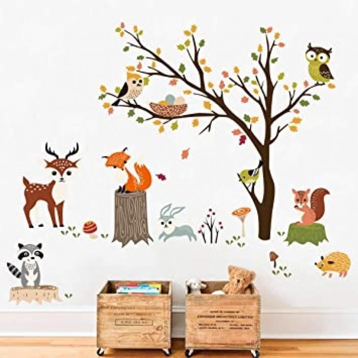Stickers Muraux Animaux Foret Arbre Autocollant Mural Hibou Renard Cerf Decoration Murale Chambre Bebe Pepiniere Enfant Cdiscount Maison Stickers Muraux Animaux Foret Arbre Autocollant Mural Hibou Renard Cerf Decoration Murale Chambre Bebe Pepiniere Enfant Cdiscount Maison