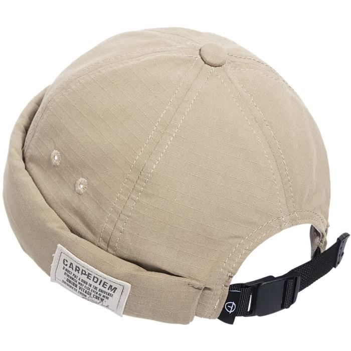 Casquette Docker Sans Visière Unisexe | Coton Pur - Style Hip-hop, Bonnet Marin Homme Femme