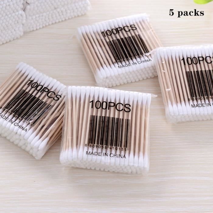 Lot De 200 Cotons-tiges Longs En Bois - 15 Cm, Pour Nettoyage Appareil Photo, Clavier, Maquillage, Bricolage - 6