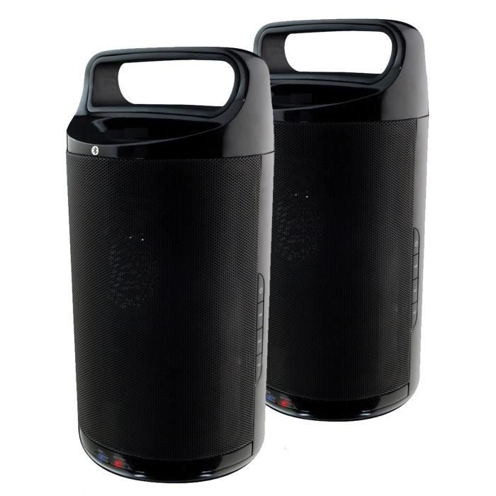 Audibax Delta 32 BT Black Pareja de Altavoces Bluetooth – Altavoces Activos de Alto Rendimiento para Pared – Compatible con Bluetooth - Alto Rango de Frecuencia (100Hz-20kHz) - Sonido Envolvente