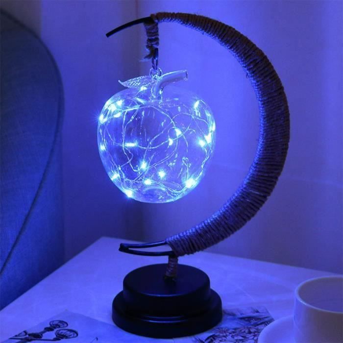 Lampe veilleuse LED H. 30 cm NESTOR Bleu - Luminaire enfant BUT