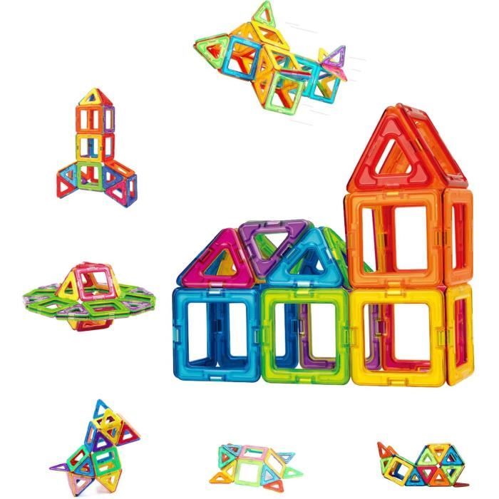 Jeux De Aimantes Construction Magnetiques Enfants 42 Pcsjouet Pour Fille Garcon Enfants 3 4 5 6 7 Ans Petits Cadeaux Anniversaire Cdiscount Jeux Jouets