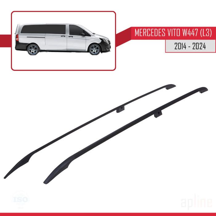 Barres De Toit Pour Mercedes EQV (W447) 2019-2024 – Modèle ACE-1, 3 Barres Grises, Charge Max 75 Kg - 2