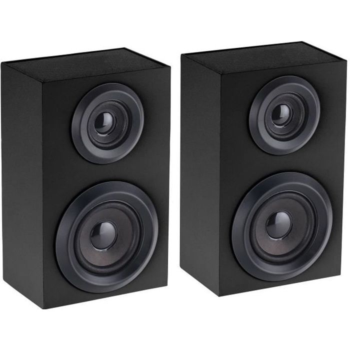 Enceintes actives 2.1 Bluetooth Auvisio - Noir - Boîtier en