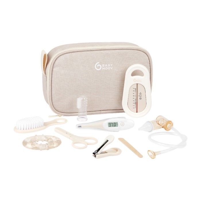 Trousse Soin Bébé Rose PLIC CARE - 9 Accessoires Essentiels Dès La Naissance - Kit Complet Puériculture
