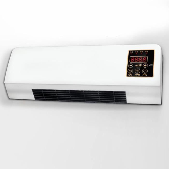 Climatiseur Murale Portable 2000W - Chauffage Et Refroidissement, Timer 8h, Pour Chambre/SDB