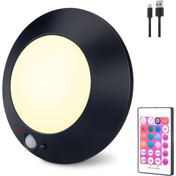 Plafonnier Led Avec Détecteur De Mouvement Rechargeable Usb - Batterie