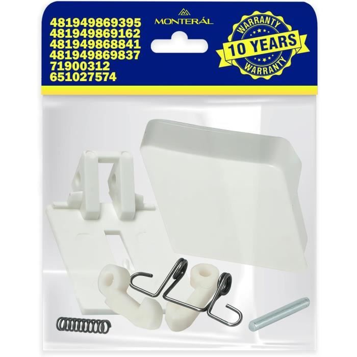 Poignée De Hublot Pour Lave-linge Ignis - Réf. 719003126 - Compatible 09530189 - Origine France