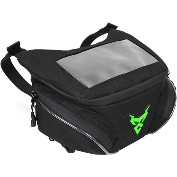 Sacoche Guidon Vélo Oxford Noir - Double Poche, étanche, Fixation Stable - Txuzong