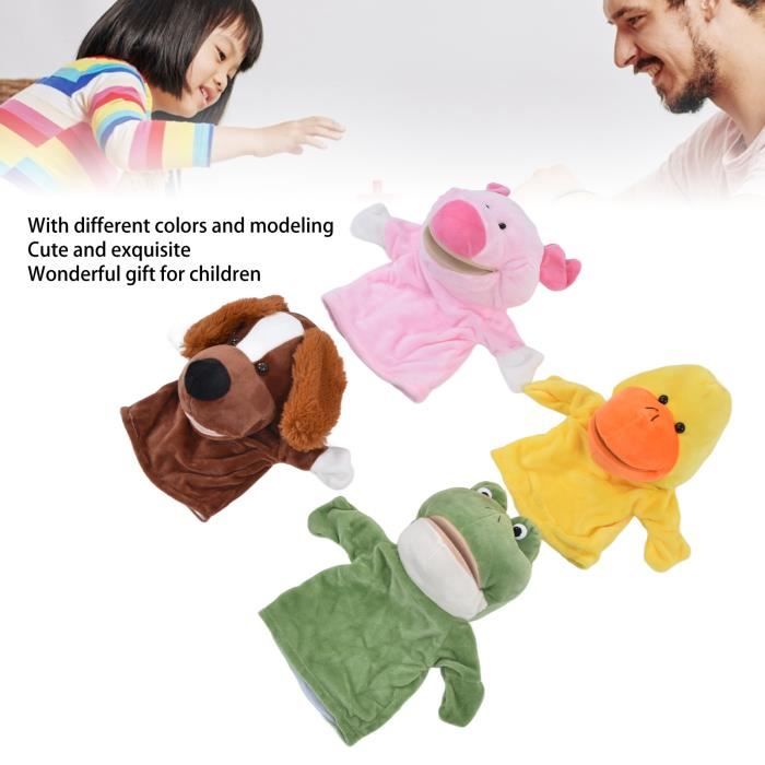 Marionnettes à main douces en peluche pour enfants - FAFEICY - Q139825 - 4  pièces - Cdiscount Jeux - Jouets