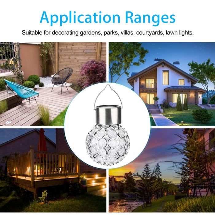 Trango Boule De Jardin IP65 250WB En Blanc Mat Diamètre 25cm Incl. Chacune 1x Ampoule LED