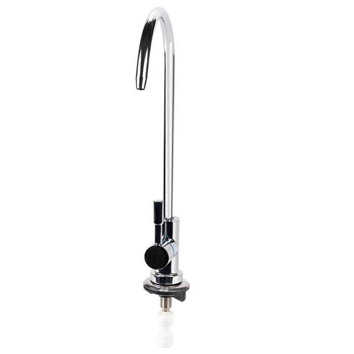 Robinet d'eau RO 1/4 po, robinet à filtre, conception rotative durable pour  la cuisine dans la salle de bain à la maison