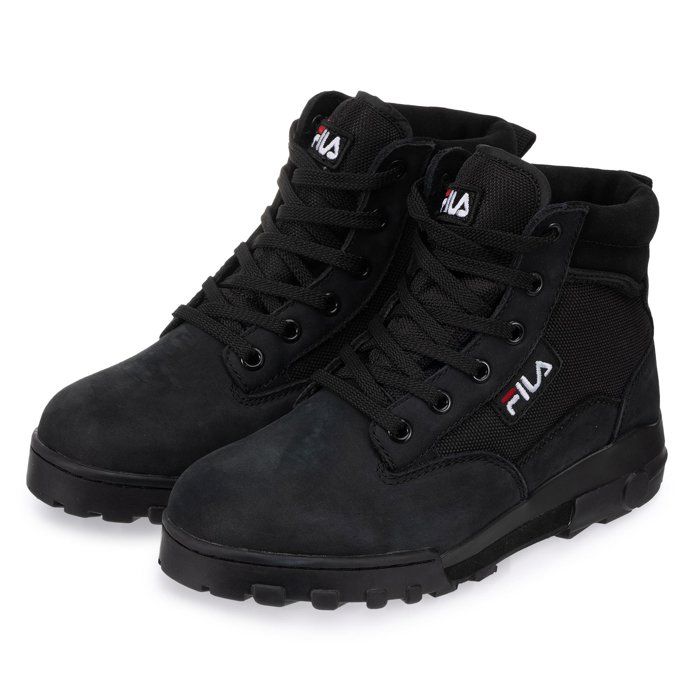 Baskets Homme FILA Grunge Ii Mid Noir Lacets Synthétique