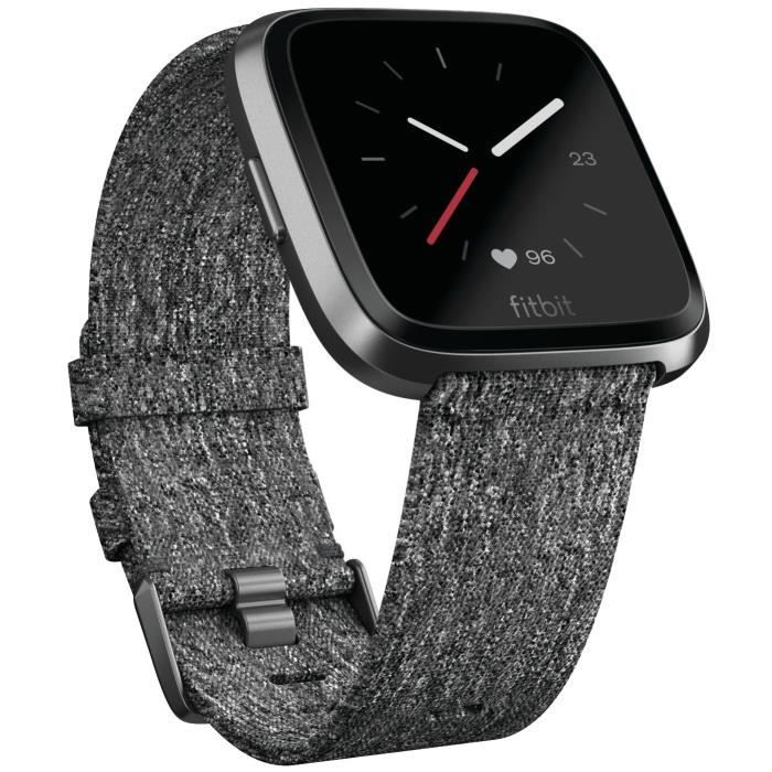 FITBIT - VERSA Montre connectée mixte - étanche, musique, 4 jrs d'autonomie, notifs, santé - Série Spéciale Graphite