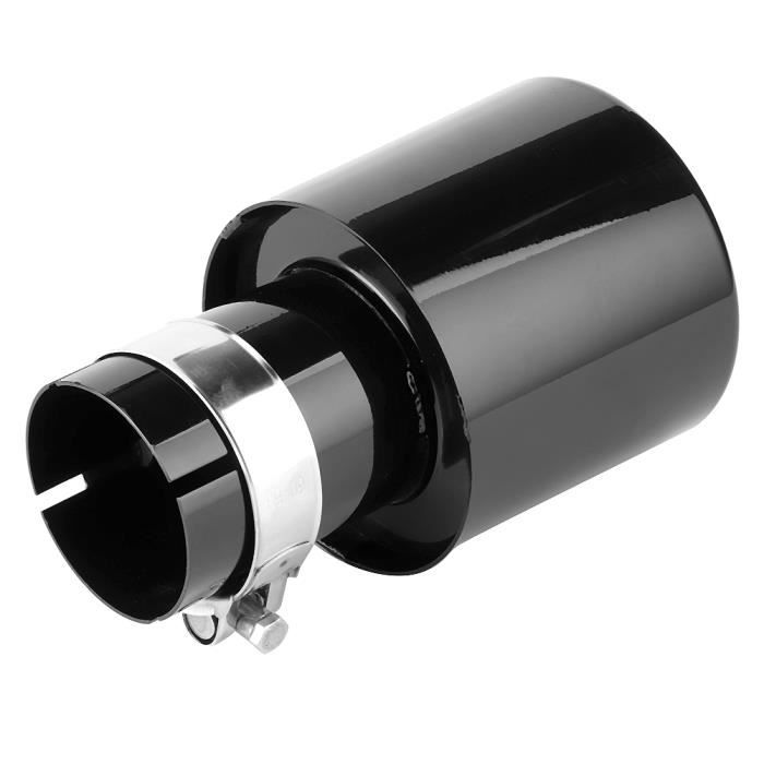 Double Embout Échappement 63mm Inox - Sortie Tuyau Voiture Universelle 2,5 Pouces Acier Inoxydable