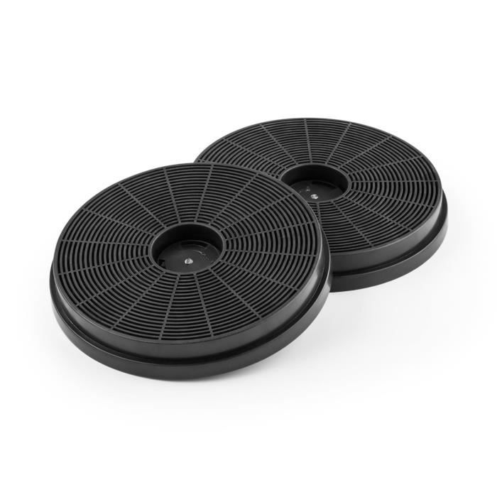 Klarstein Set 2 Filtres à Charbon Actif Pour Hottes Athena & Laurel 10,5cm