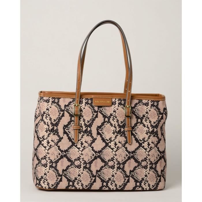 Sac De Voyage GHURKA Neuf Beige En Lin Et Cuir Marron, Bretelle Python Exotique - Modèle Unique
