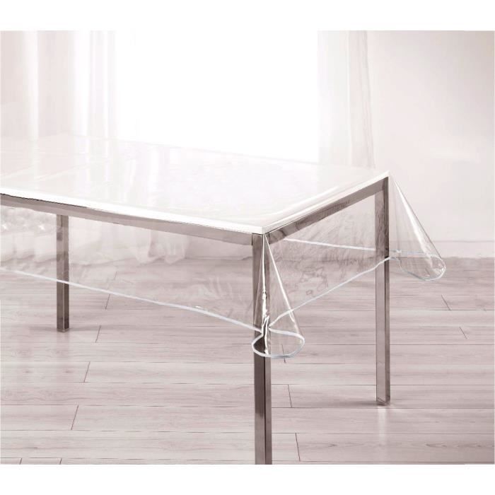 NAPPE PROTEGE TABLE PVC toile ciree par 25 cm au metre uni largeur 140 cm 