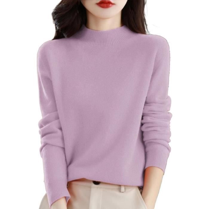 Pull Cachemire Femme Chaud L Ger Manches Longues Chic Col