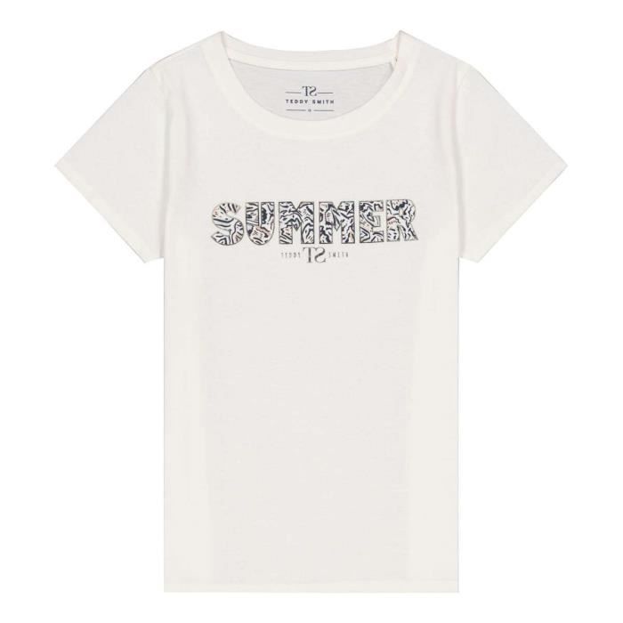 T-Shirt Garçon Teddy Smith - Coupe Classique, Manches Courtes, Pour Le Quotidien, L'École, Les Loisirs