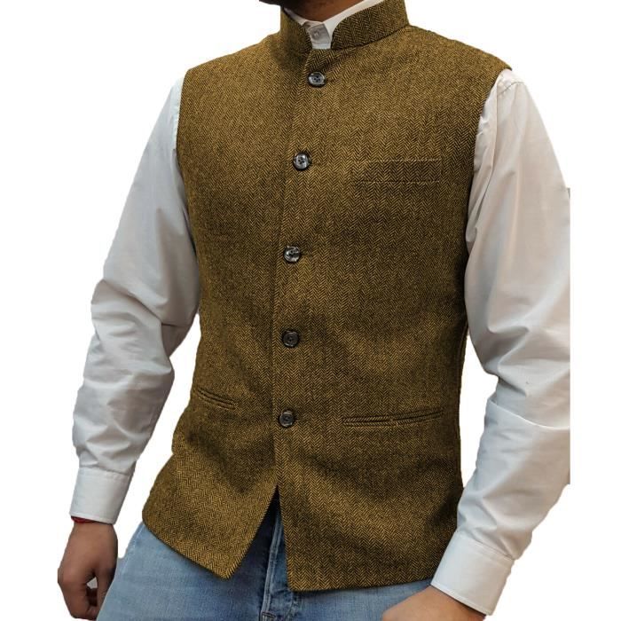 Generisch - Gilet Formel Pour Homme, Pour Mariage, Fête De La Bière, Coupe Ajustée, Boutonnière Sur Le Devant, Couche élégante Toutes Saisons, Tissu Confortable Et Respirant 2025, Vert, 3XL