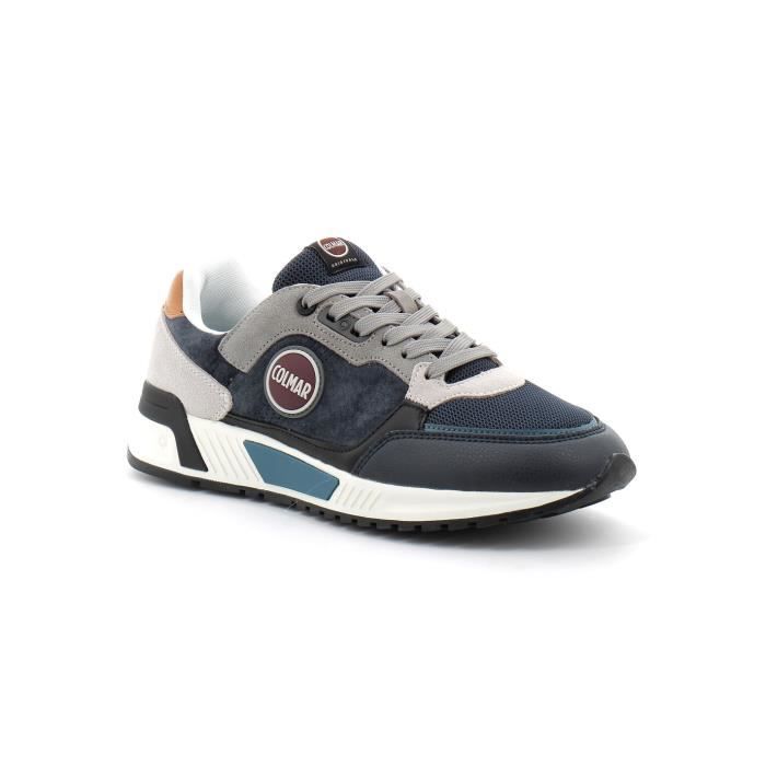 Colmar Baskets Homme - COLMAR - Dalton Bleu - Cuir - Lacets - Doublure protégeant du froid