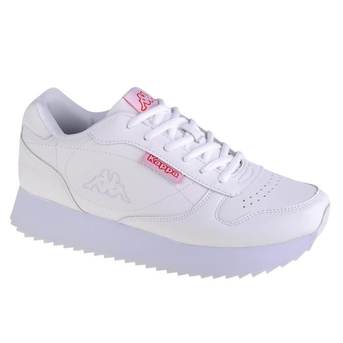 Chaussures KAPPA Base II Blanc Femme Adulte Lacets Synthetique Plat